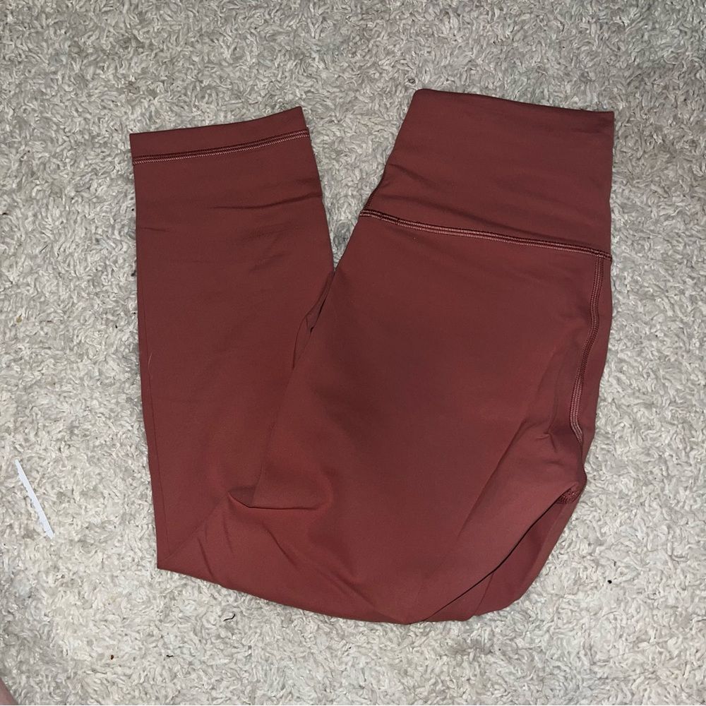 Lululemon wunder train 21” brier rose size 6